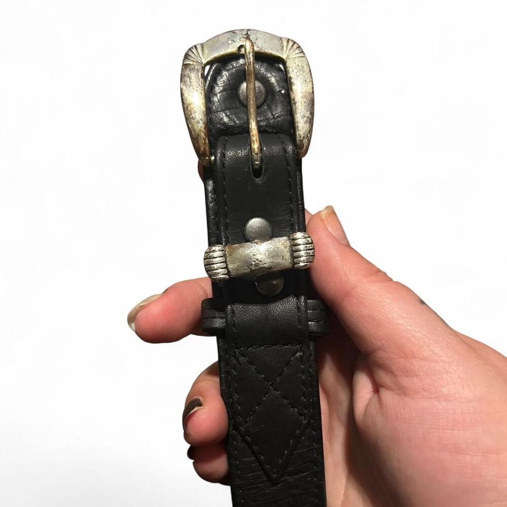 Nakara Women's Black Ostrich Belt